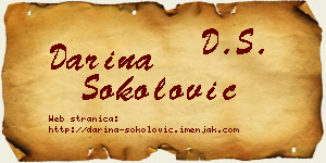 Darina Sokolović vizit kartica